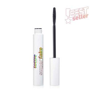 Lottie London Superfake Mascara, Ultra Lengthening Vegan, 12-Hour Long-Wear, Bla